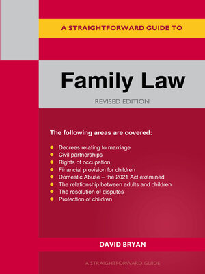 cover image of A Straightforward Guide to Family Law